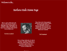 Tablet Screenshot of barbarahale.com